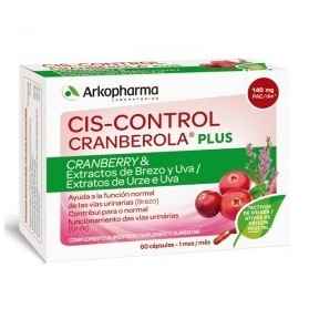 Arkopharma cis-control cranberola plus 60 cápsulas