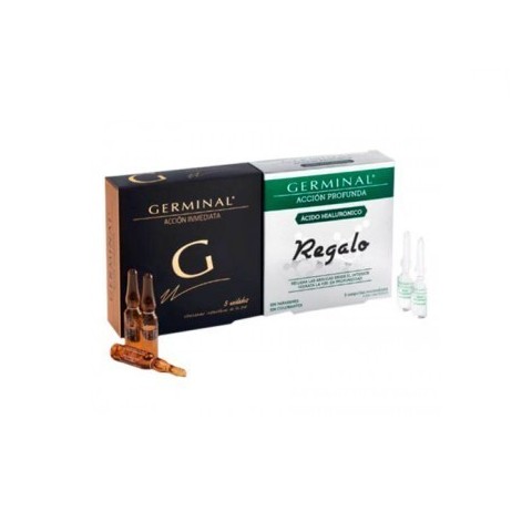 Pack germinal flash 5 ampollas + colágeno y elastina 5 ampollas