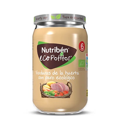 Nutriben ECO Verduras de la Huerta Con Pavo Potito Grandote 235 g