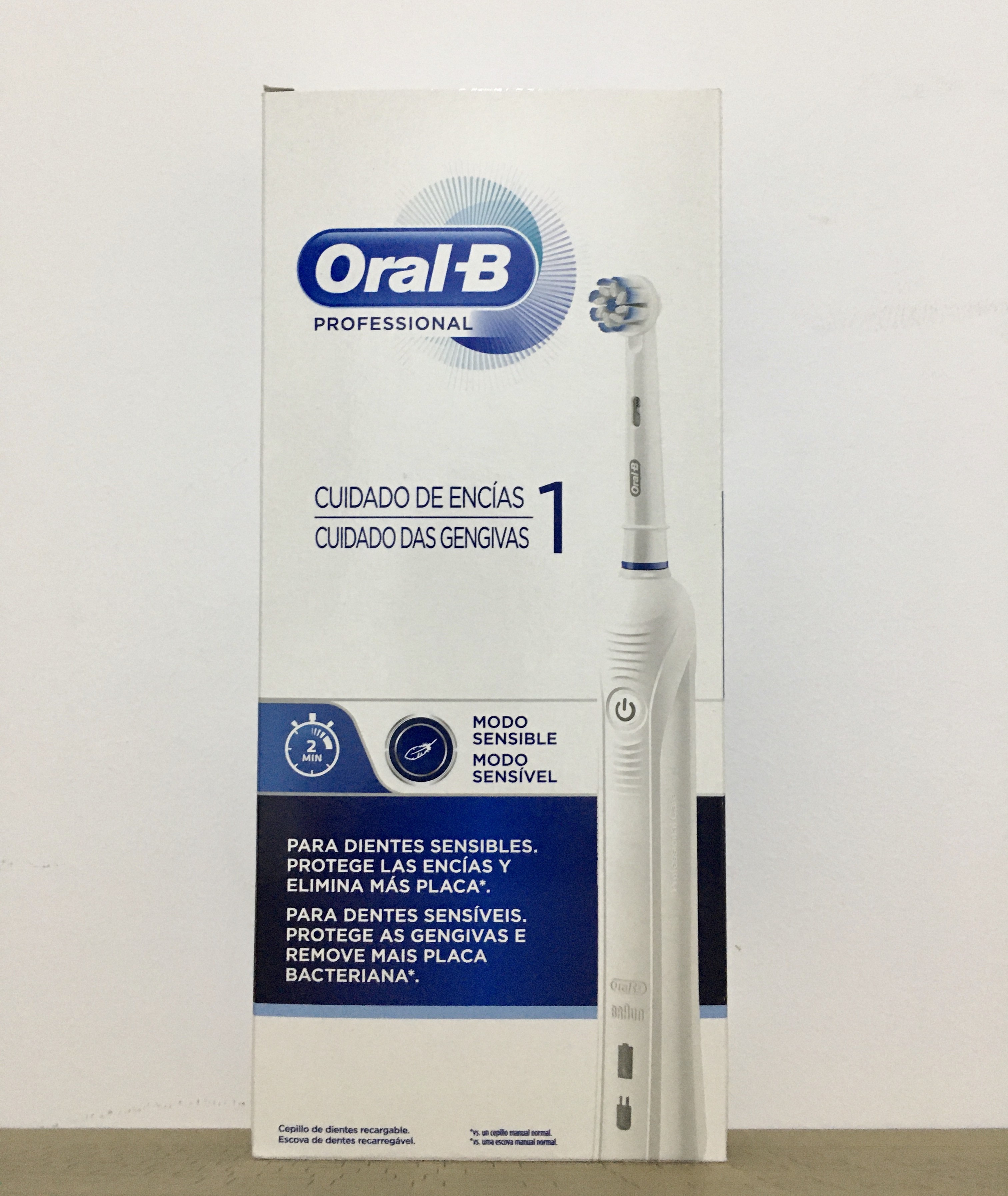 Posesión hogar Ambiente Oral B professional modo sensible cepillo eléctrico cuidado de encías