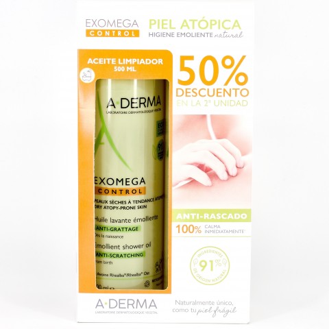 Pack A-Derma Exomega Aceite Lavante 2x500 ml