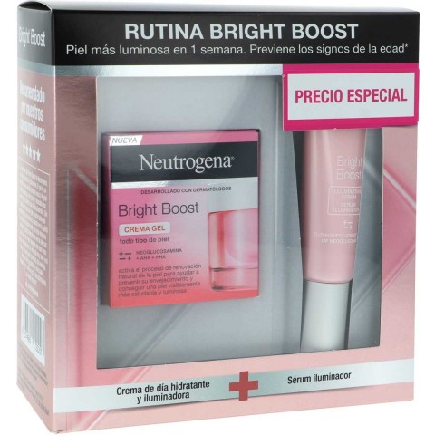 Neutrogena Pack Rutina Bright Boost Crema Gel + Sérum Iluminador