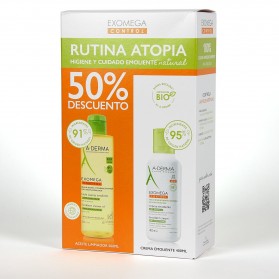 A-Derma Exomega Control Pack Aceite Limpiador + Crema Emoliente