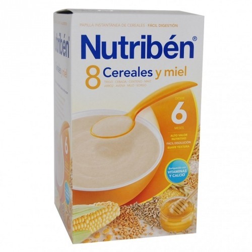 Nutribén 8 Cereales con un toque de miel con Leche adaptada